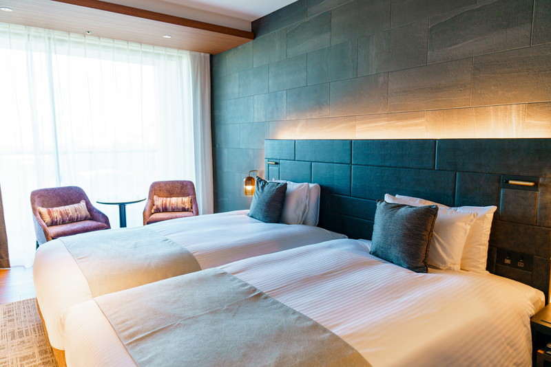 ホテルなどの寝室に