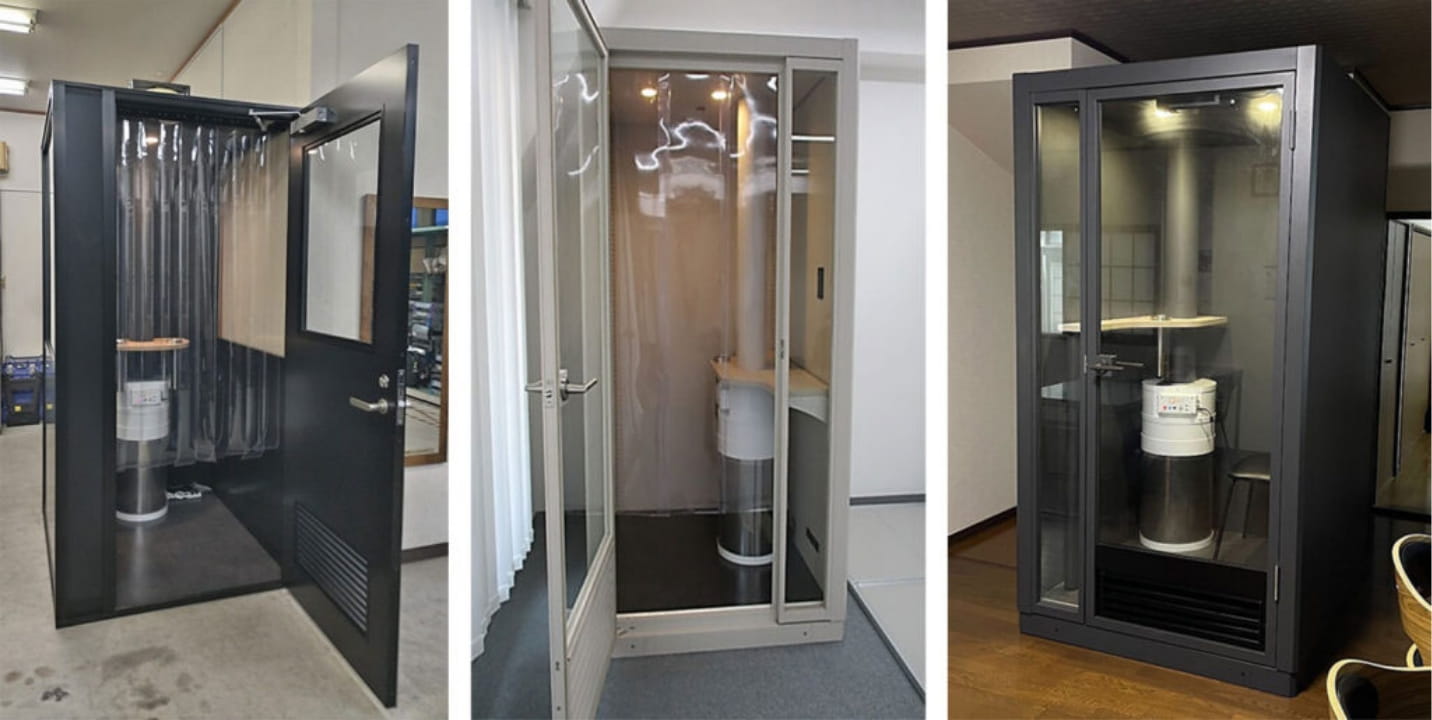 脱煙機能付き喫煙ブース「シガーProX-Q1-Sサイズ」(2人用)