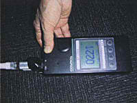 洗浄前の臭気測定