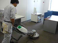 ポリッシャーによる洗浄